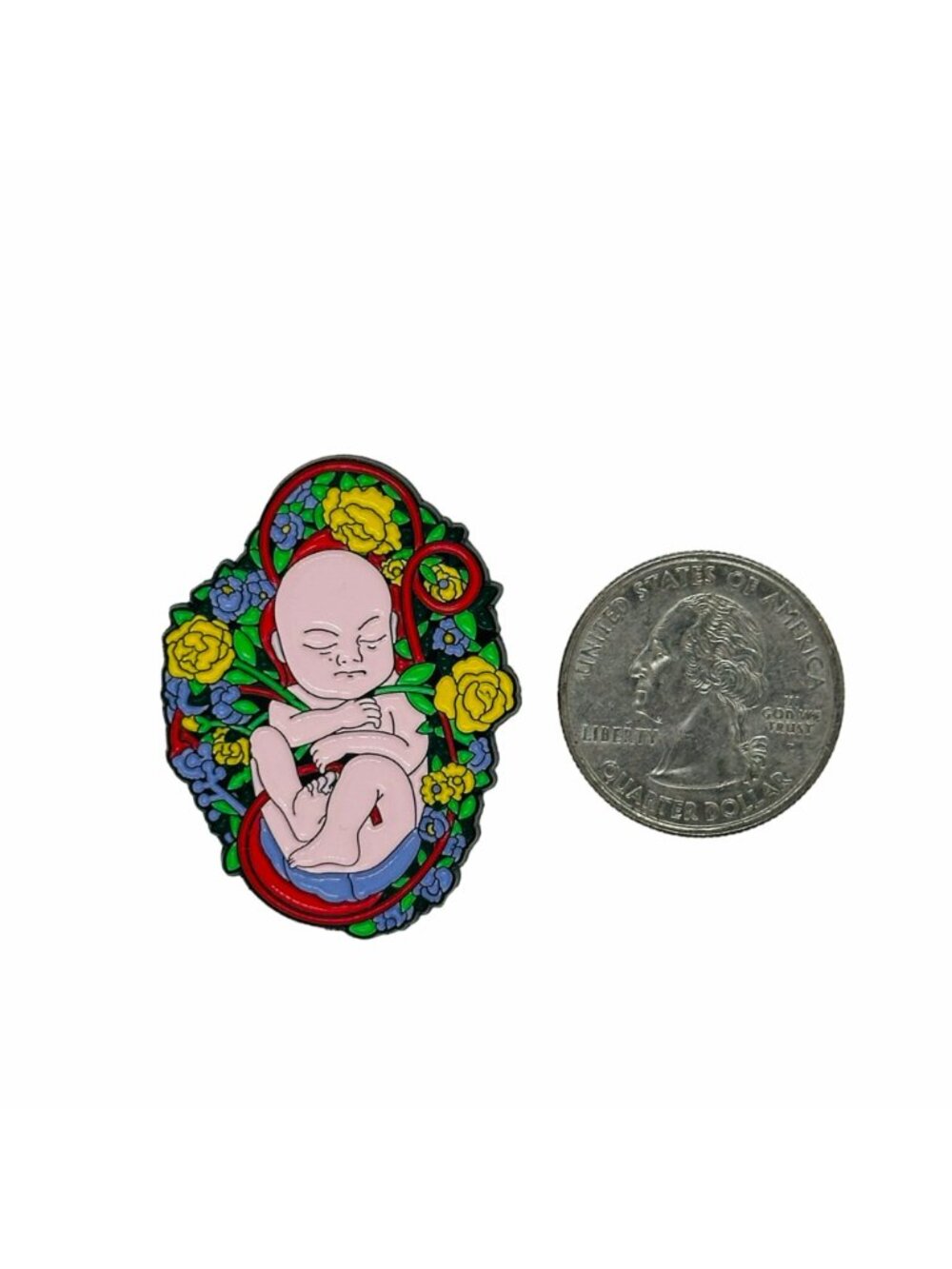 ✨Brooch Jewelry Fetus In The Uterus Pin Enamel Baby Anatomy✨ - Picture 5 of 5